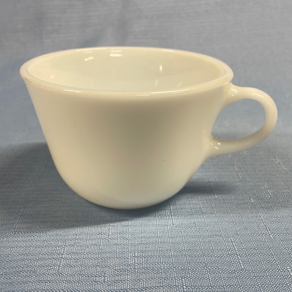 Vintage Pyrex White Milk Glass Coffee Tea Cup Mug-MADE IN USA